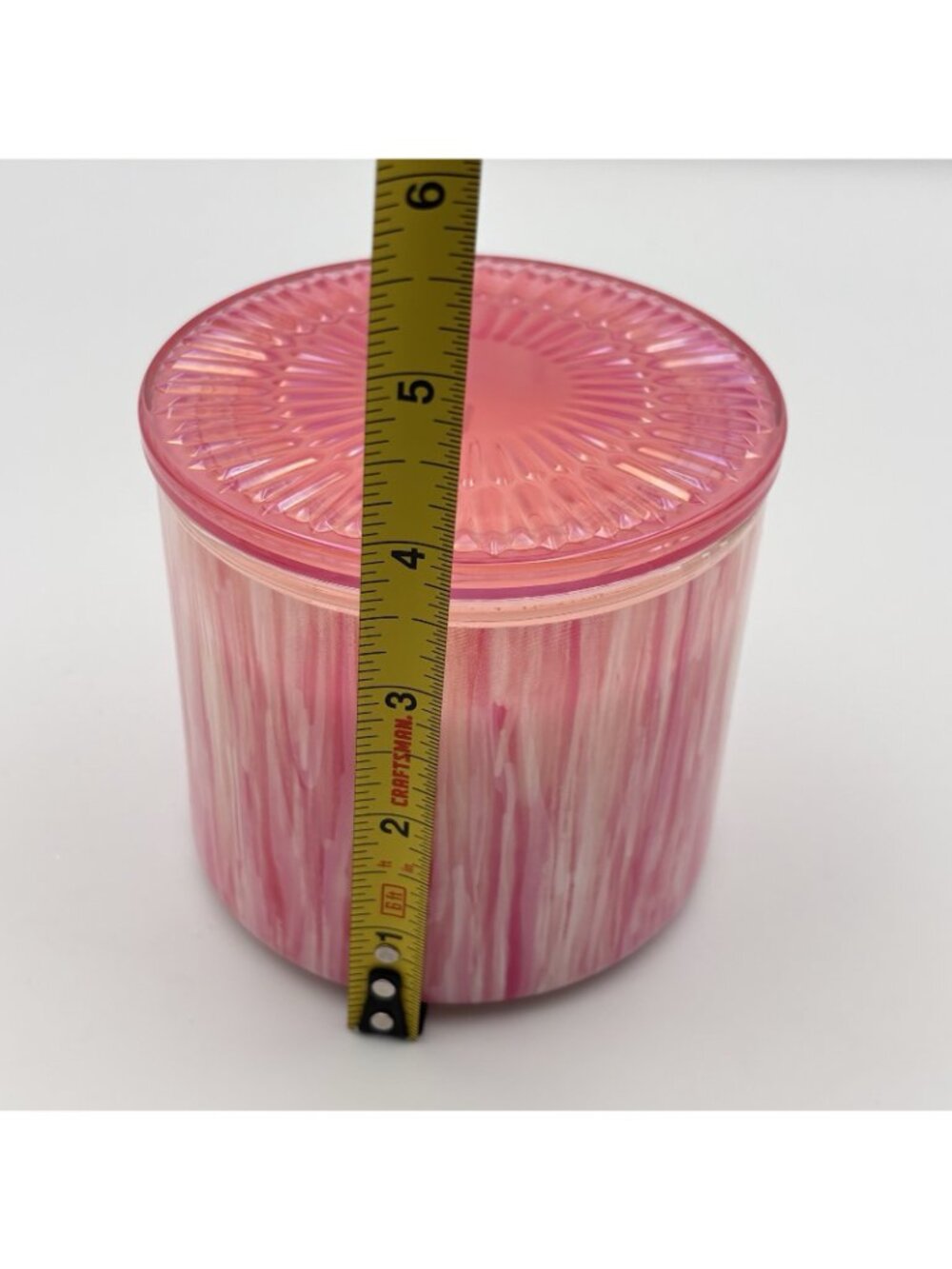 Bath & Body Works Champagne Toast 3 Wick Jar Candle Pink Glass Lid 14.5 oz - Picture 14 of 15